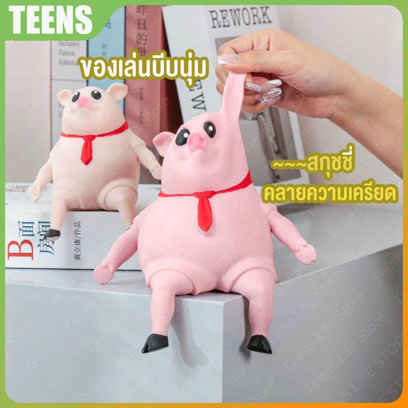 Piggy squeeze toy pig stretching squishy toy stretch squeeze stress squishy toy soft squeeze toy stretch toy