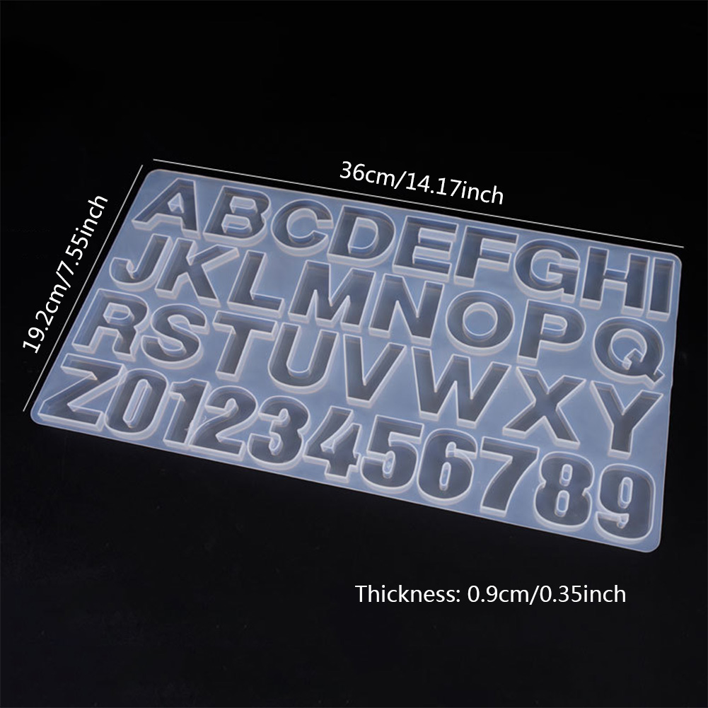 Resin Molds Letters Large Silicone Molds for Resin Jewelry Resin Casting Molds Alphabet DIY Crafting. 