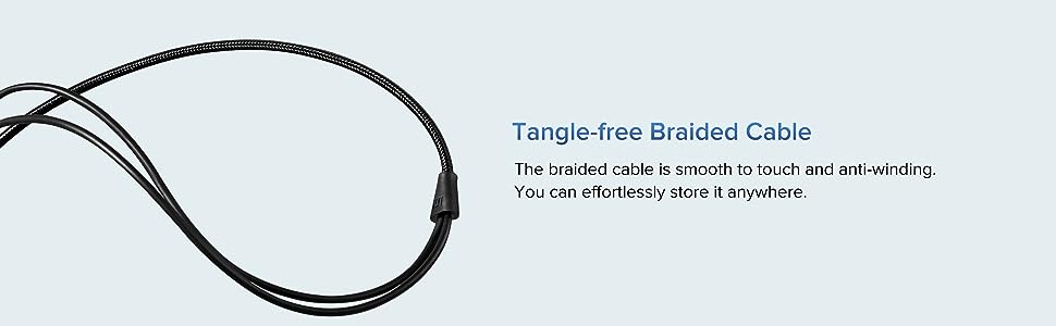 Tangle free earphone