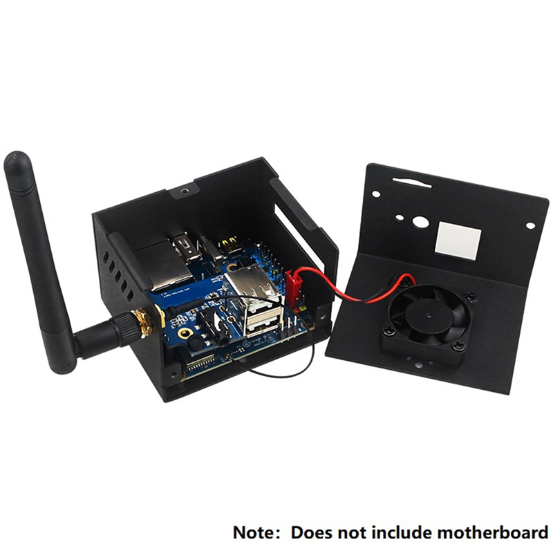 For Orange Pi Zero 3 Metal Case, Metal Case with Fan & Heatsink for Orange Pi Zero 3 Parts Accessories. 