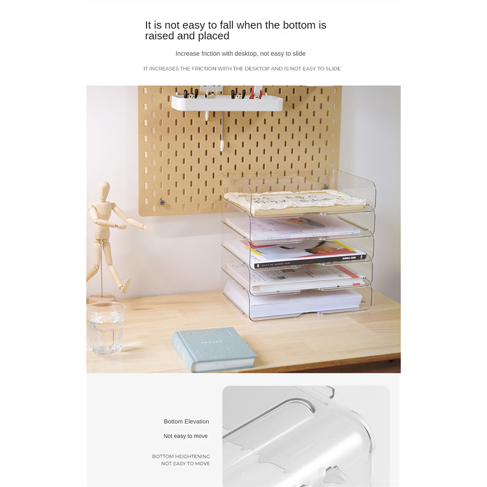 Storage Drawers for Desktop Office A4 Paper Storage Drawer Elegant and Decorative Pp Clean and Elegant. 