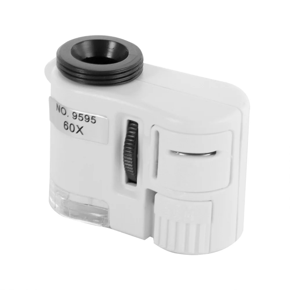 【Hengli jewelry story】60x mobile microscope macro zoom micro camera clip with LED light universal phone lens for iPhone Samsung smartphone
