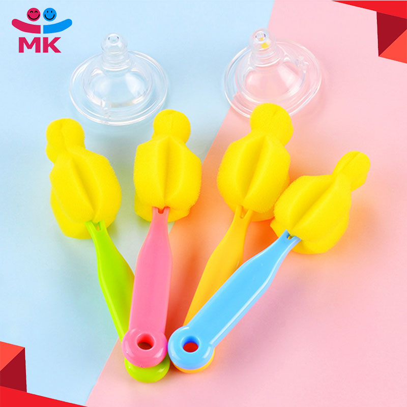 Baby Bottle Nipple Brush Universal Sponge Nipple Wide-mouth Standard Nipple Cleaning Brush Cleaner Cleaning Tools