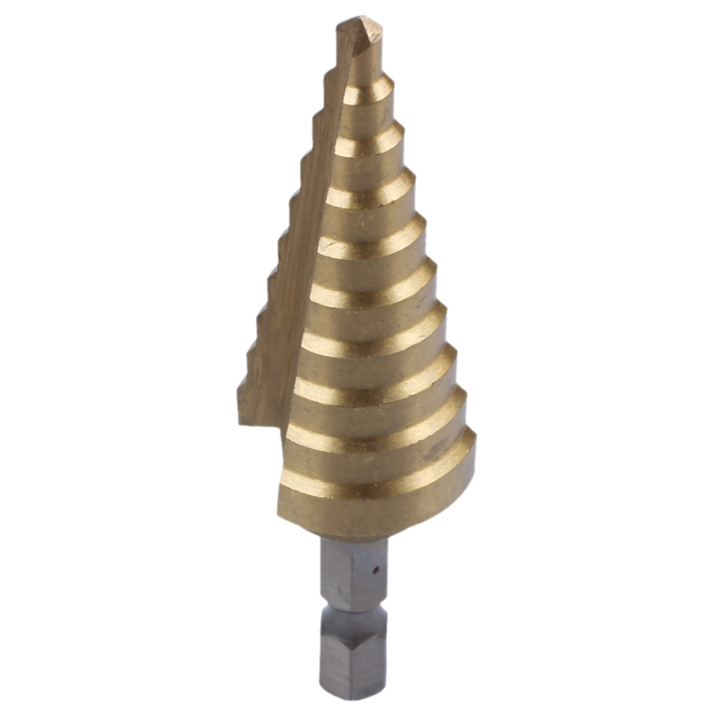 4pcs 4-22MM HSS 4241 Hex Titanium Cone Drill Bit Hole Cutter for Sheet Metal