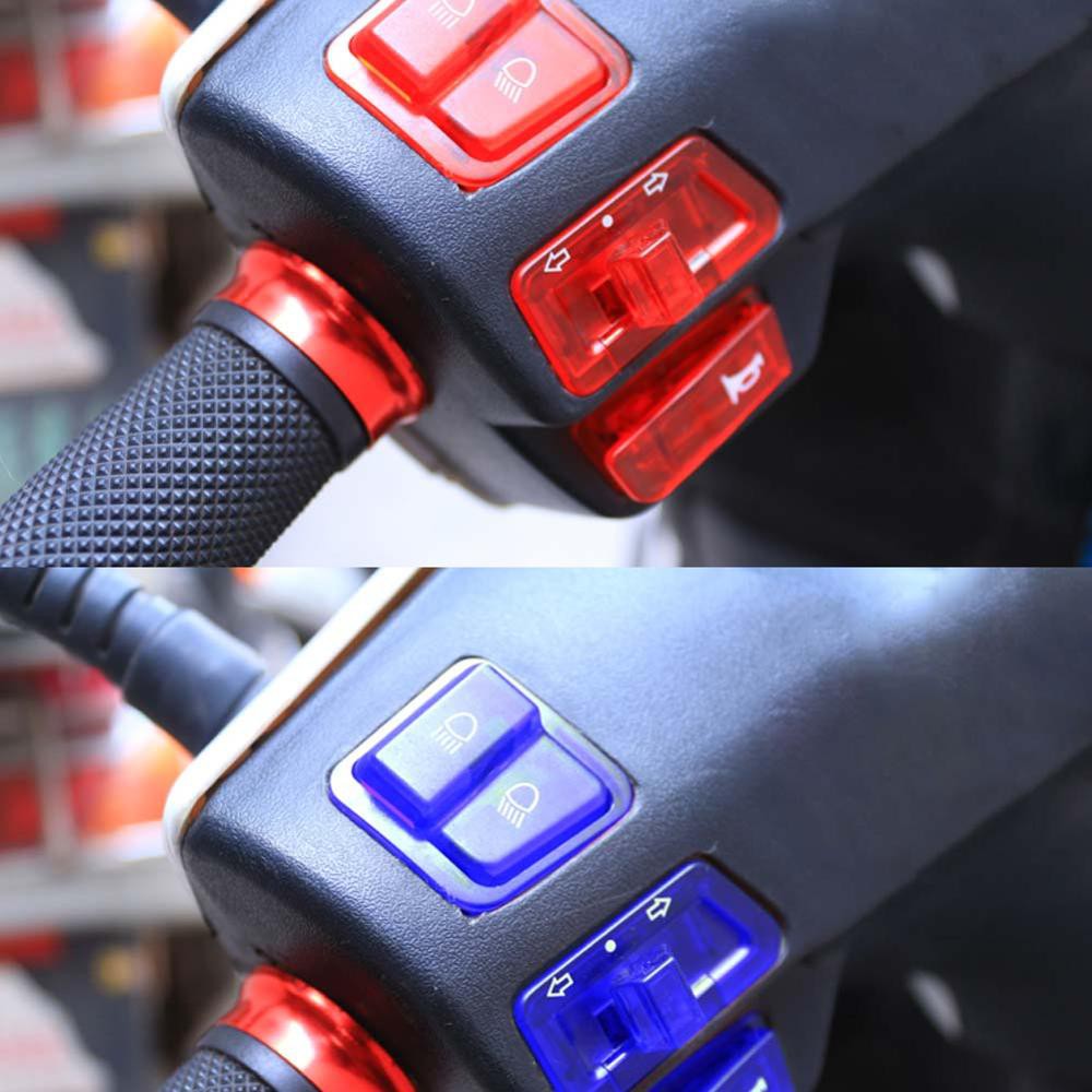 5pcs Motorcycle Head Light Horn Dimmer Turn Signal Starter Single Switch Button For GY6 50CC 125CC 150CC Moped Scooter. 