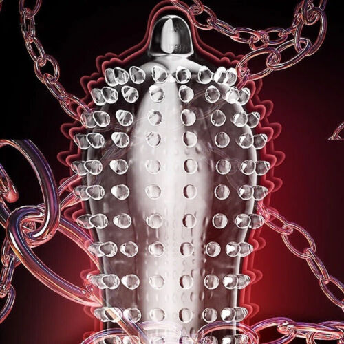 Wolf Tooth 9D Large Dots Condom for Men Women G Dot Stimulation Spike With Nubs 12pcs Pack | Brand- G POINT. 