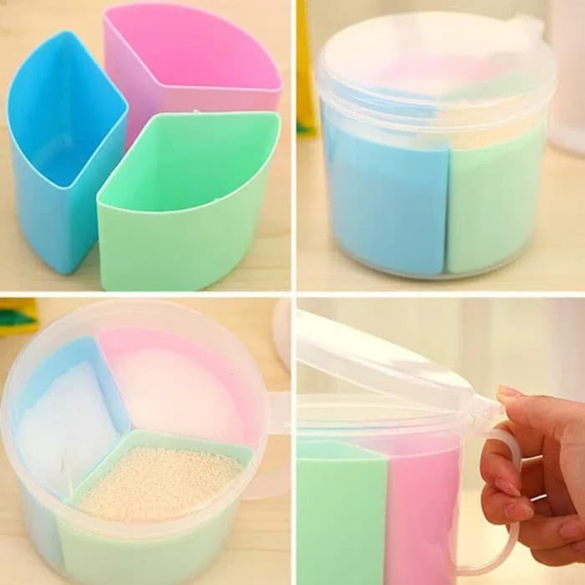 Spice Jar Box 3 PCs Container - Transparent. 