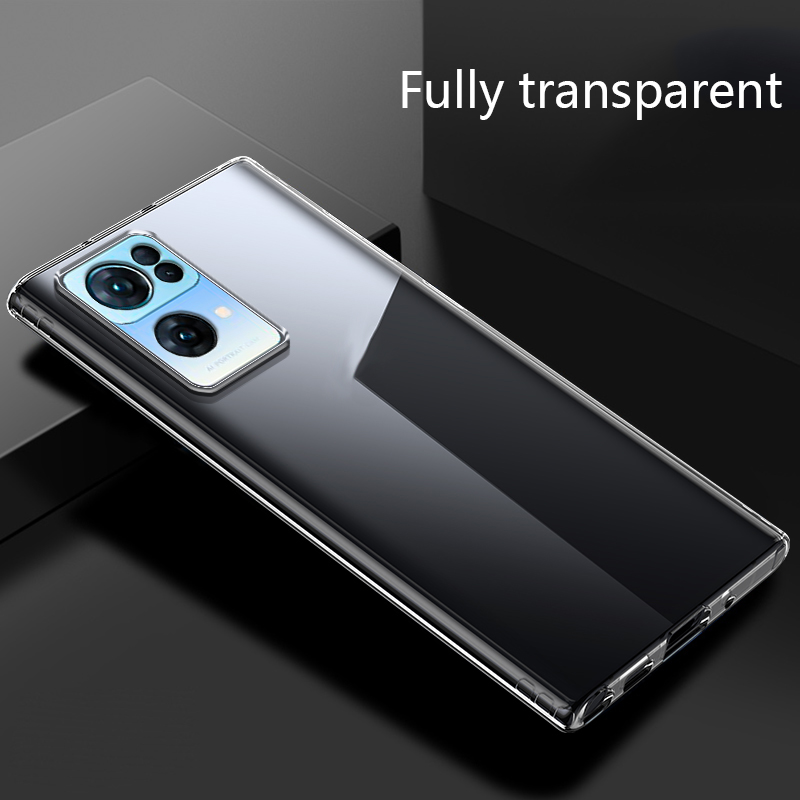Tokifu For OPPO Reno 7 Pro 5G Back Cover Soft Casing Transparent TPU Simple Case Covers. 
