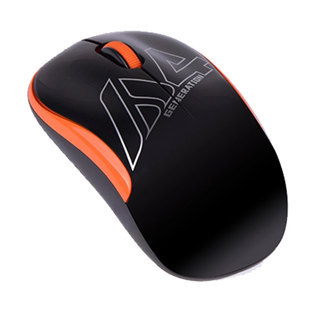 A4Tech G3-300N Black-Orange V-Track Wireless Mouse. 
