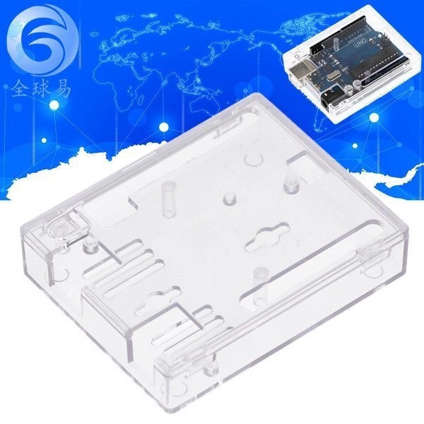 Uno R3 Case Enclosure Transparent Clear Box Compatible with Arduino UNO R3. 