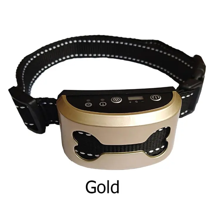 Training collar with outlet bark control