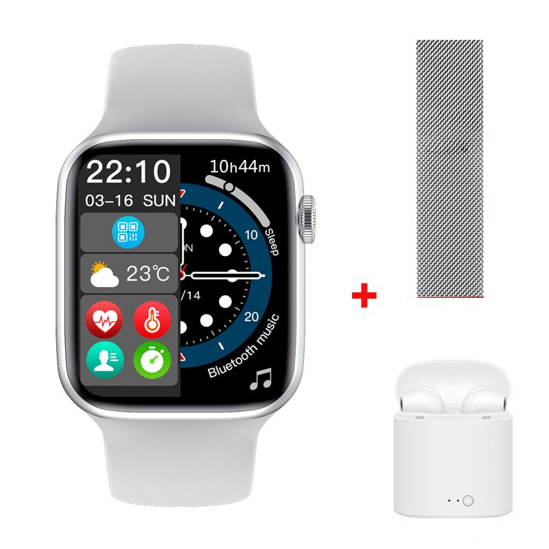 New Smart Watch IWO W37 Series 7 Bluetooth Call 1.75 Inch Split Screen Password Lock Sports Smartwatch ECG for Android IOS. 
