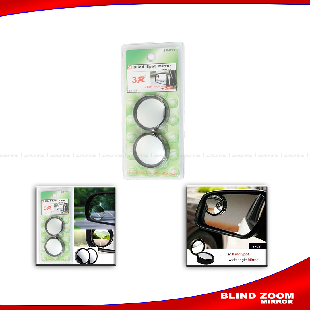 2Pcs Car Mirror HD Convex Round Shaped Blind Spot Mirror  for car and motorcycle Rear Side Mirror 360 Degree Wide Angle Vehicle Parking Hight Quility Glass. 