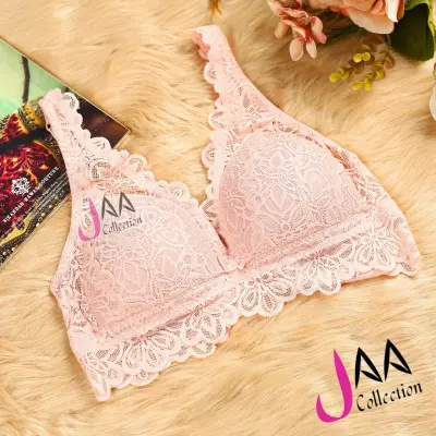 Lace Sexy Lingerie Wireless Bra for Women Padded Push Up Bralette