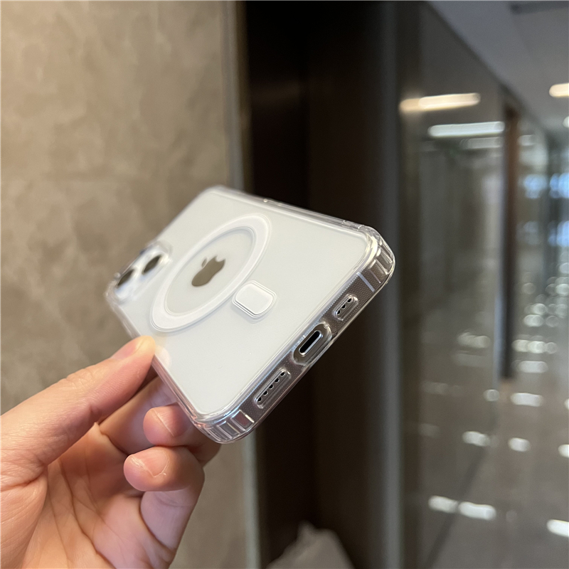 AnDyN CrashStar Magsafe Clear Shockproof Hard Phone Case For iPhone 14 13 12 11 Pro Max XS XR X 8 7 Plus. 