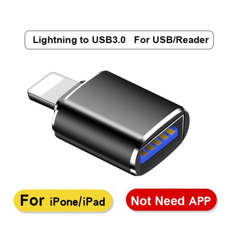 BlueWow S43  OTG adapter for IP adapter For ios for USB flash Drive keyboard mouse. 
