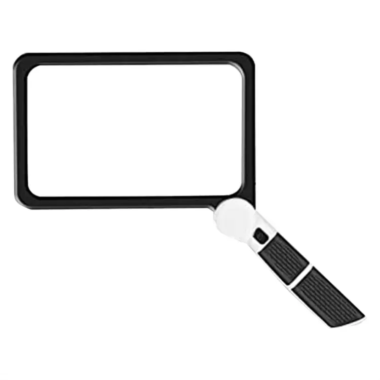 Lighted full store page reading magnifier