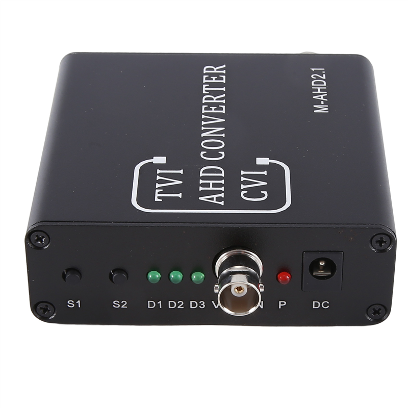5MP 2MP 720P 1080P AHD TVI CVI to HD VGA Converter Switch US Plug. 