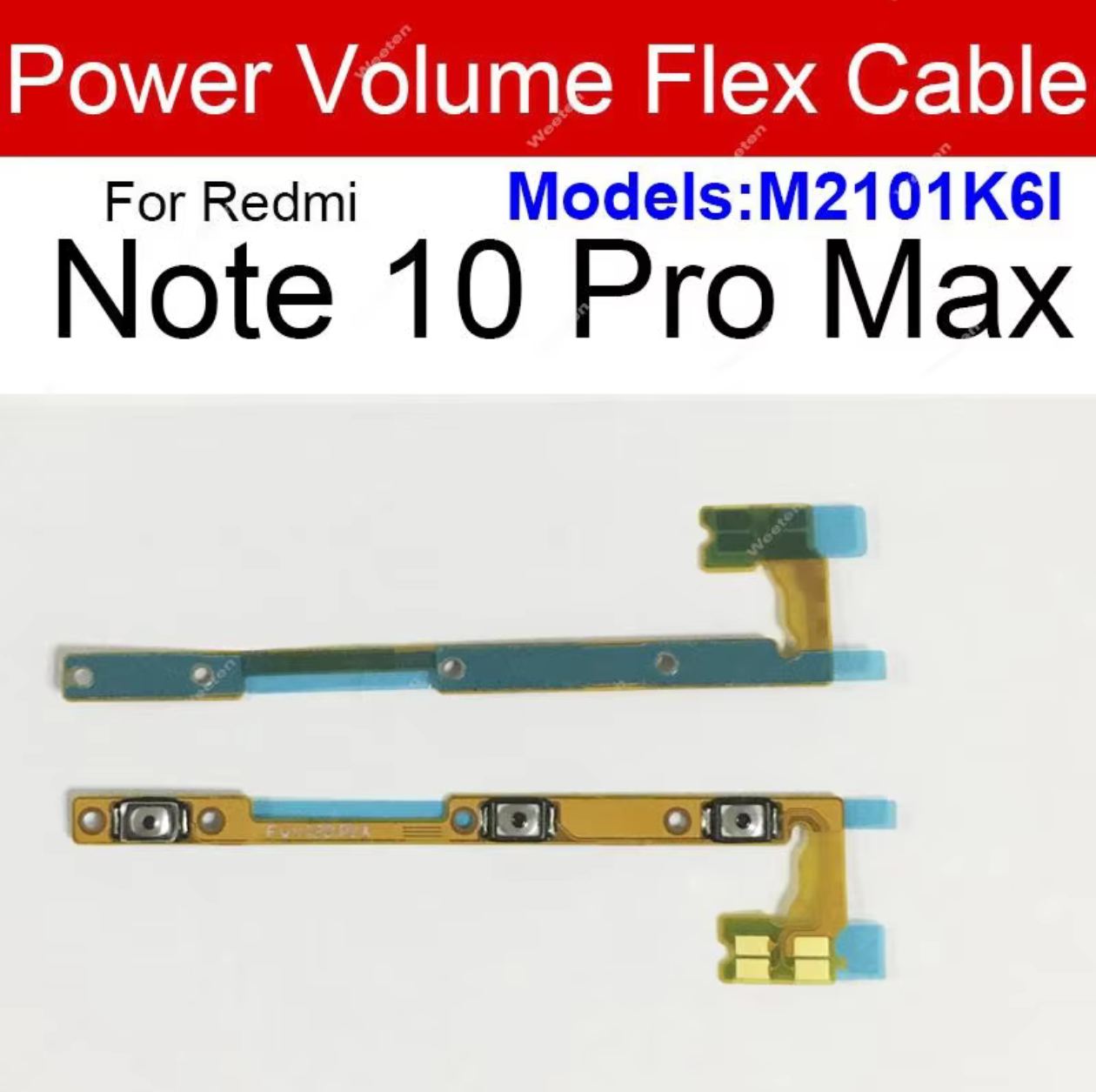 Power Volume Button For Xiaomi Redmi Note 10 pro max Replacement