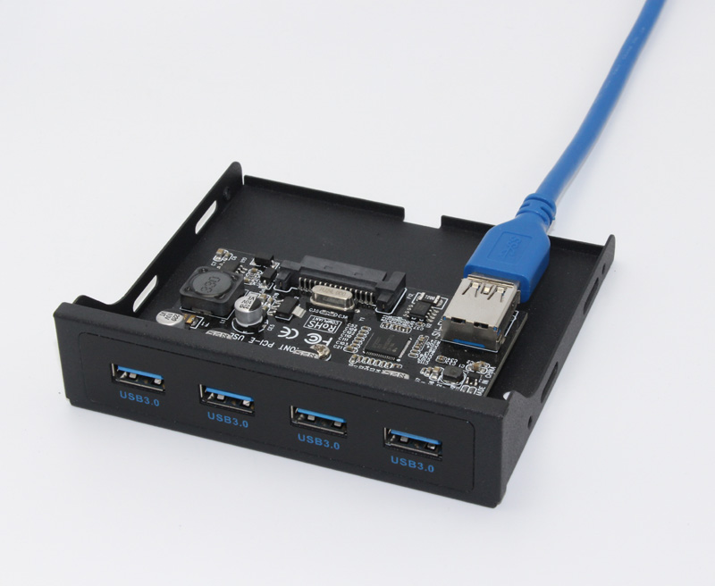 PCI-E to USB 3.0 PC Front Panel USB Expansion Card PCIE USB Adapter 3.5 Floppy USB3.0 Front Panel Bracket PCI Express x1 Riser. 