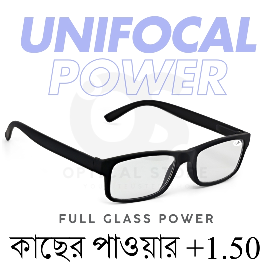 New Reading Glasses Unifocal +1.50 Reading (Full Glass Power) For Men & Women/Unisex.1pcs +1.50 Unifocal Reading Glasses For For Focus Reading Glasses, Book reading, Mobile Screens, Computer Screens. +1.50 Unifocal Lens. #1.50. 