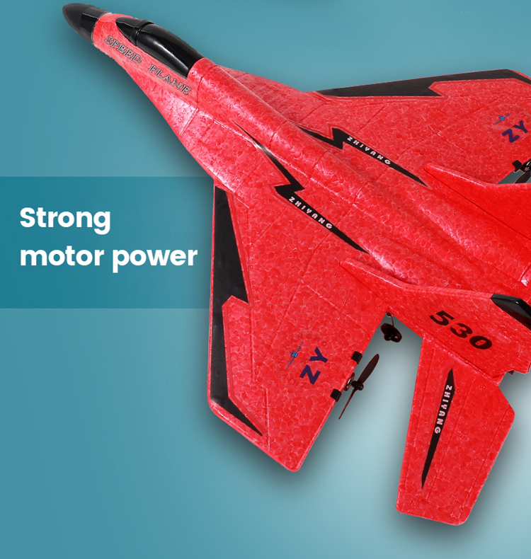 2.4g ZY-530PRO remote control plane Electric Epp Fpv Aircraft  Glider Fighter Remote Control Rc Foam Jet Fighter Plane Airplane Model Toy for kids. 