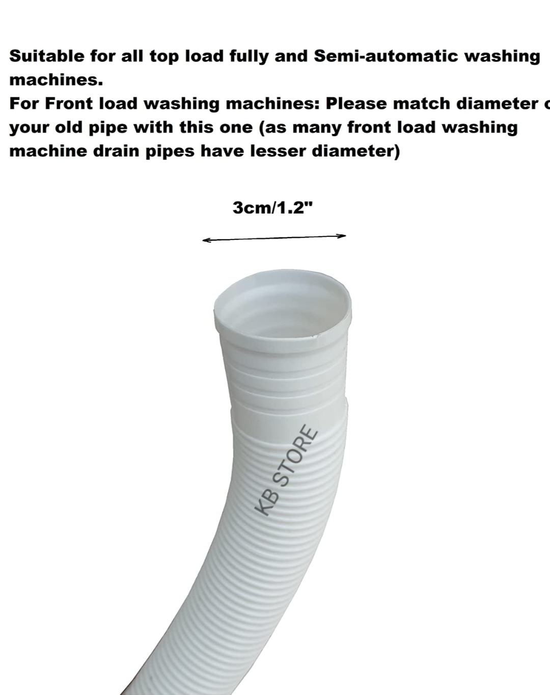 Universal Washing Machine  Drain Hose Pipe For Semi And Top Load Washing Machine. 