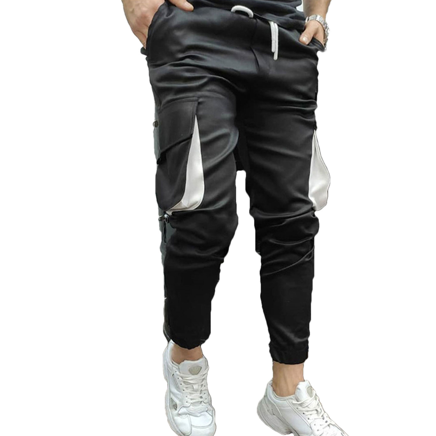 Men Pocket Design Sweatpants, Male 