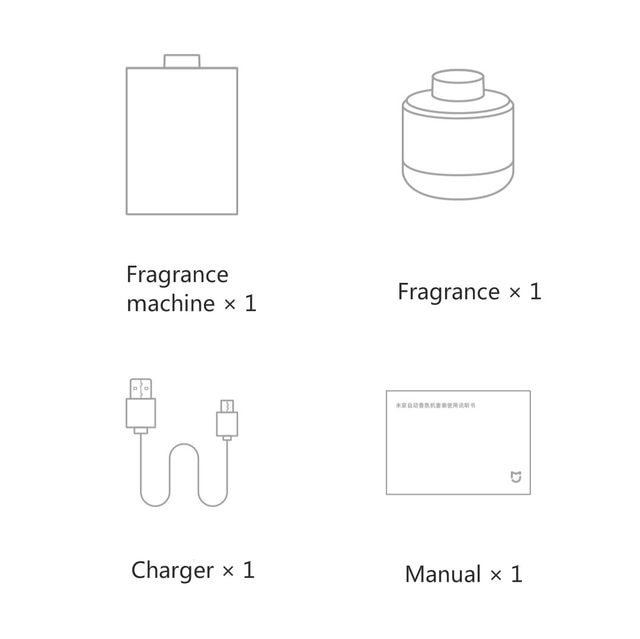 XIAOMI Mijia Simpleway Automatic Fragrance Machine Set Aroma Air Freshener Spray 135mL (Sea Breeze Fragrance). 