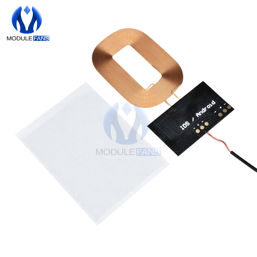 DIY for Qi Standard Wireless Charging Coil Receiver Module Circuit Board DIY Coil For Phone For Battery 5V 1A Fast Quick Charger. 