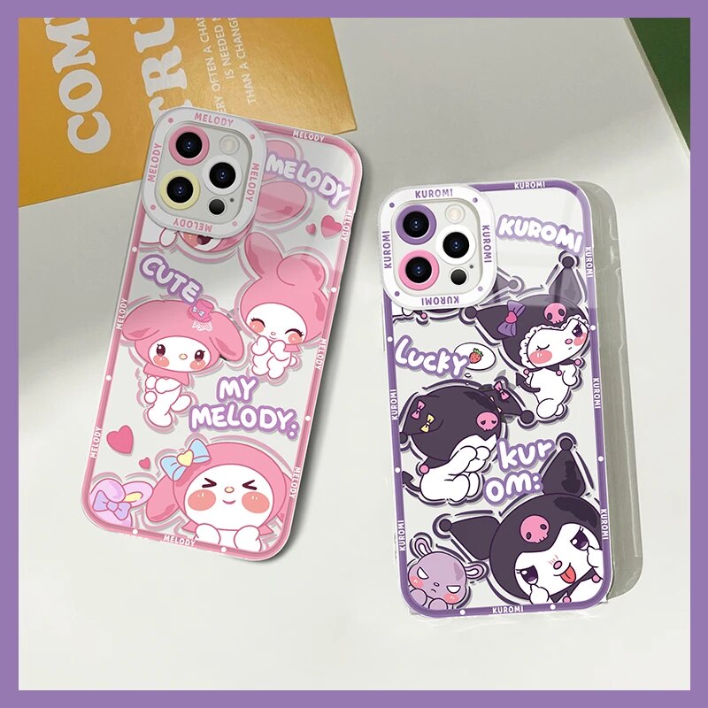 My Melody Kuromi Case For Realme 6 7 7i 8 8i 9 10 Pro Plus C11 C15 C20 C21 C21Y C31 C35 C55 GT Neo 2 Pro 5 SE Silicone Cover. 