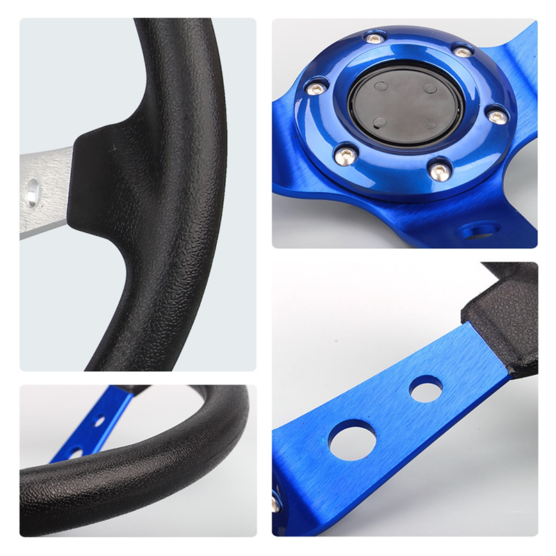 XHHDQES For G29 Racing Game, Racing Steering Wheel Gaming Steering Wheel Universal, 14 Inch 350mm, C. 
