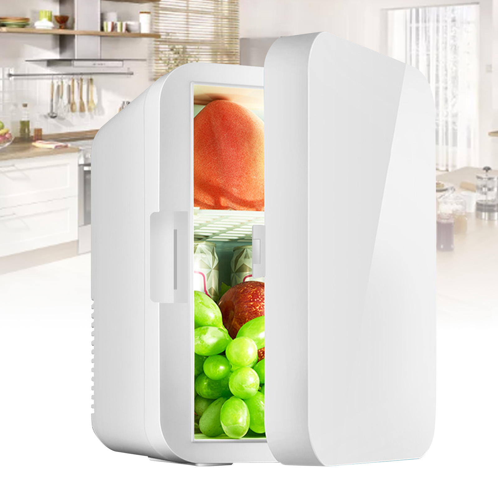 Compact refrigerator small refrigerator door refrigerator and freezer 8L mini refrigerator stylish space saving multiparterpus single door mini fridge. 