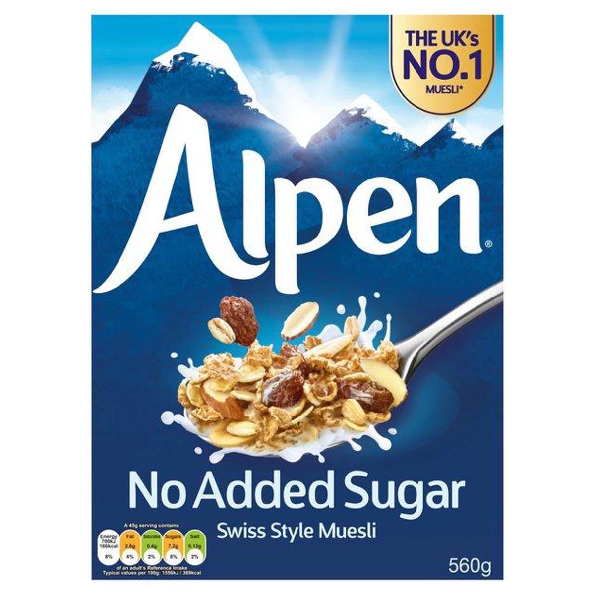 Alpen No Added Sugar Swiss Style Muesli - 550gm