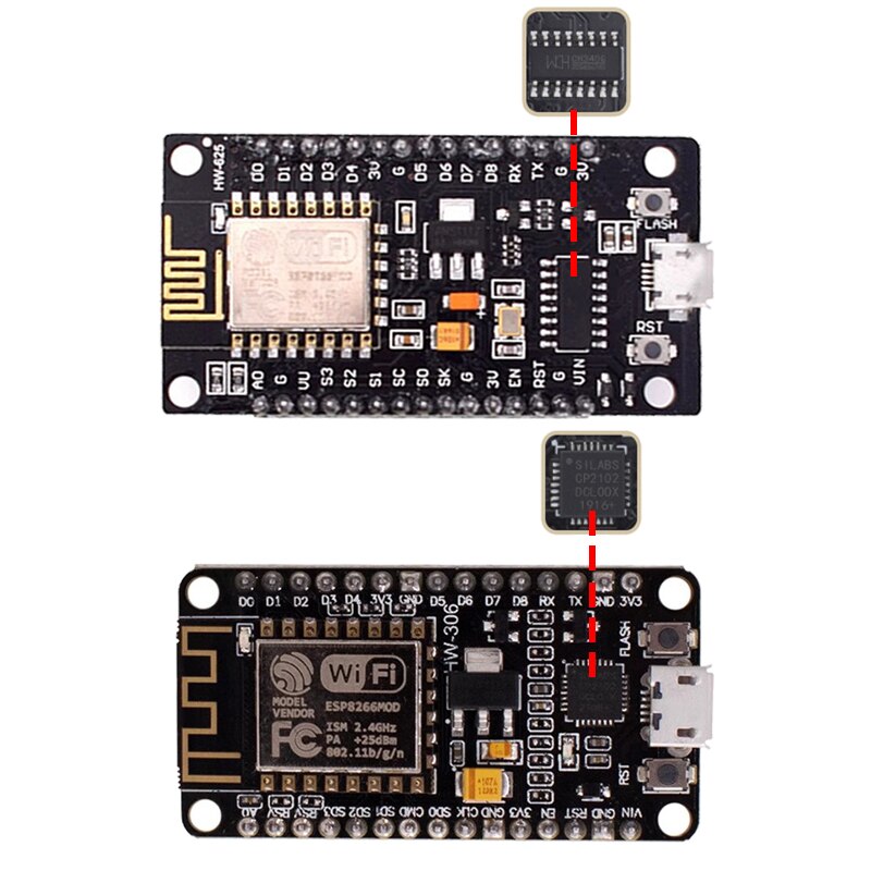 Wireless Module CH340/CP2102/CH9102X NodeMcu V3 V2 Lua WIFI Internet of Things Development Board Based ESP8266 ESP-12E - 317606455. 