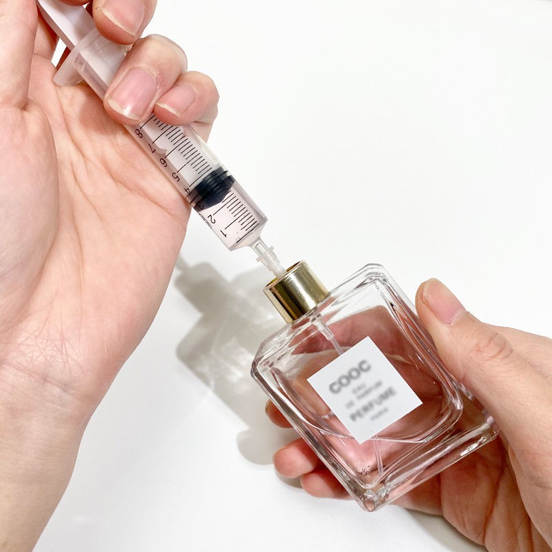 Perfume Extracts, Liquid Solution - Pump With Specialized Extraction Syringe. 