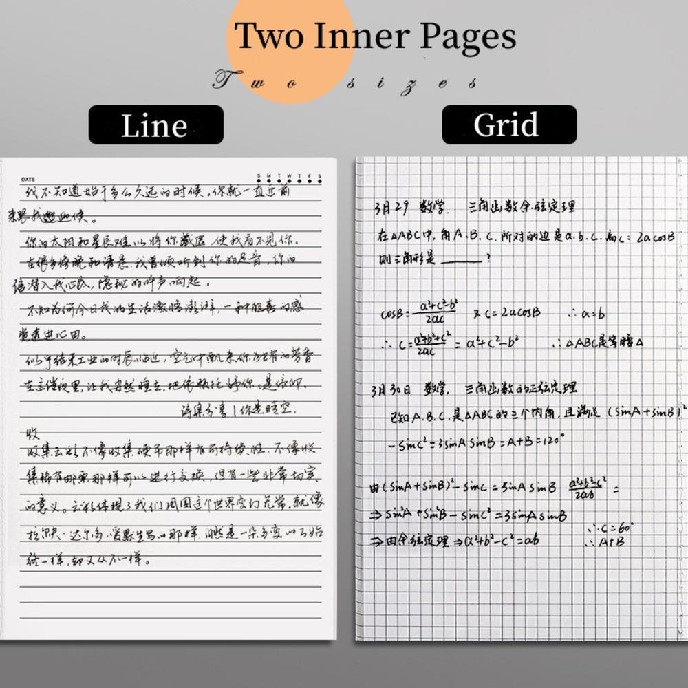 B5 Sketchbook Inspirational Blank A5 Diary Grid line A4 Drawing for School Art class Hobby Professional artists Gift option Student. 