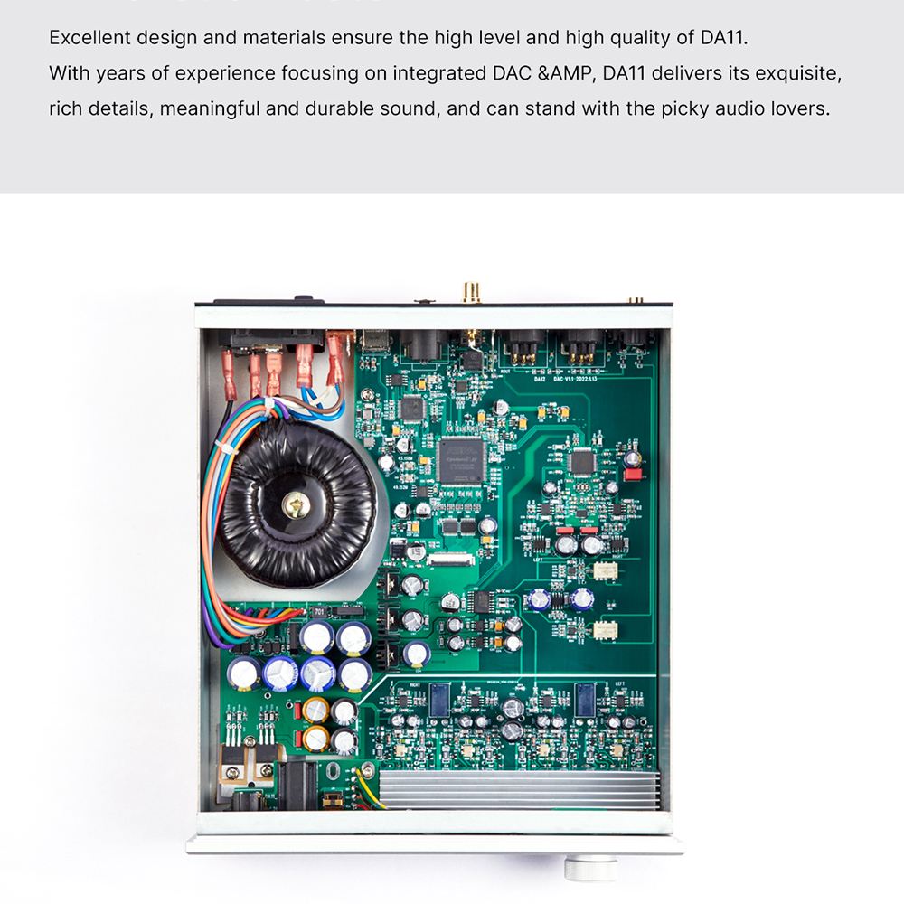 DAART YuLong DA11 All-in-one DAC AMP Preamplifier MQA Decoder Headphone Amplifier ES9038PRO OPA1612IV Chip PCM768 DSd512. 