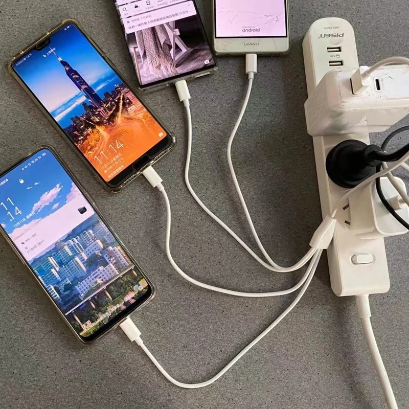 USB C Charging Cable 2 in 1 Multi Charging Cable Splitter USB to 2 Type C Charging Data Sync Cord Type-c conversion Type-c. 