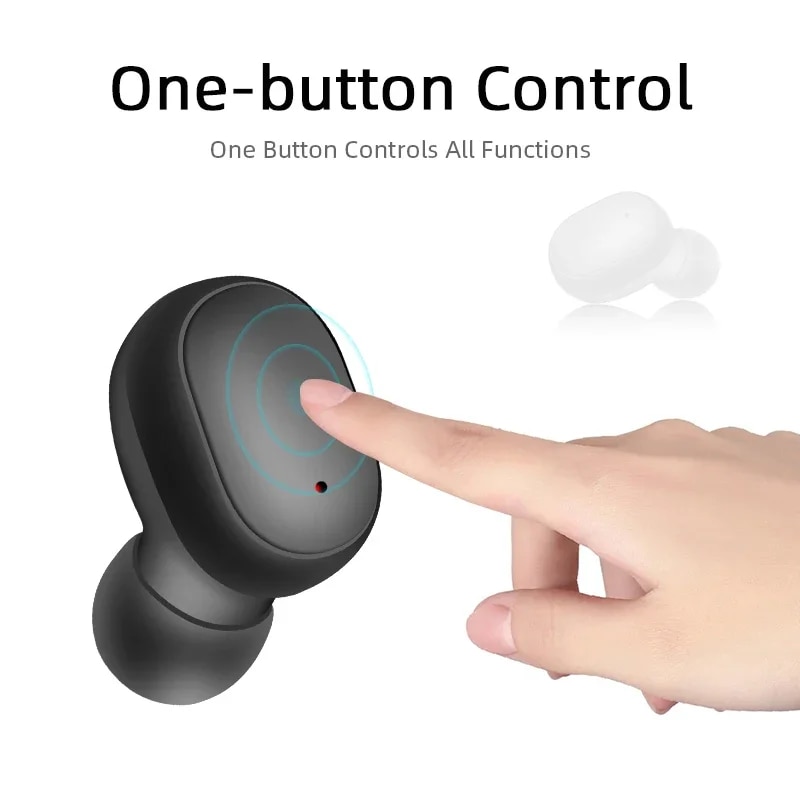 E6S TWS Bluetooth Earphones Wireless bluetooth headset Noise Cancelling Headsets With Microphone Headphones For iPhone Xiaomi. 