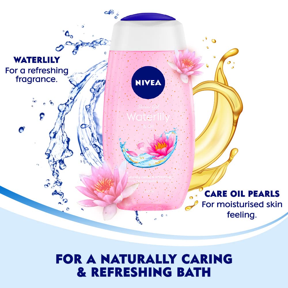 Buy Nivea Shower Gel Water Lily and Oil (250ml) Online at Best Price in  Bangladesh | OhSoGo – OHSOGO