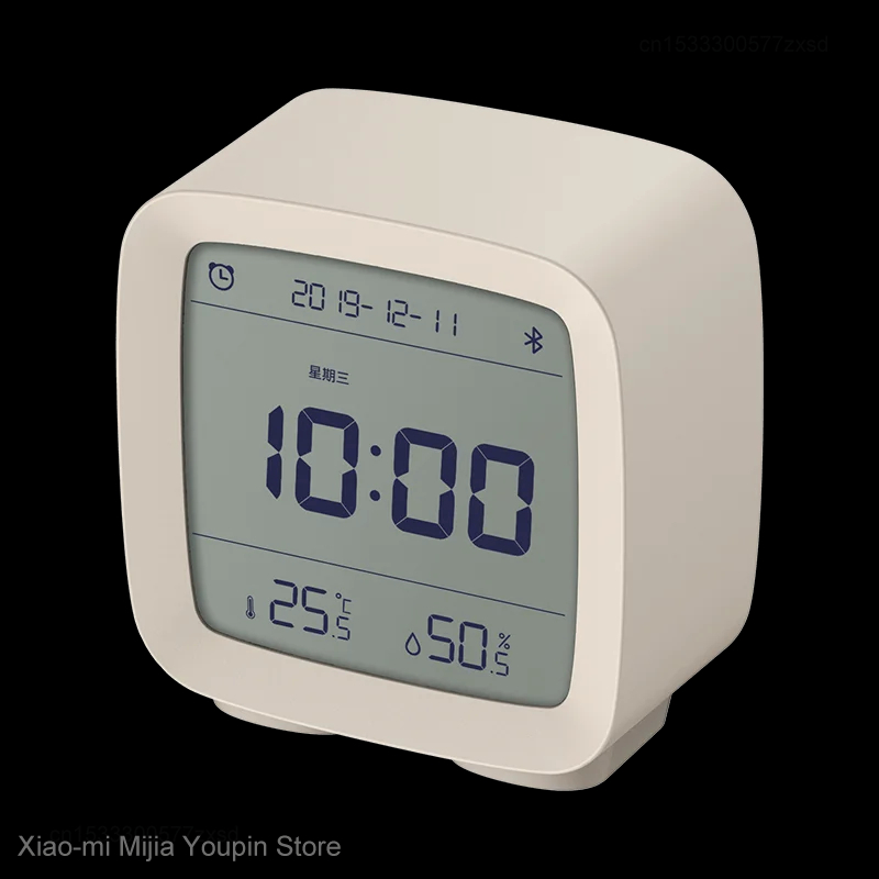 Xiaomi  Cleargrass Bluetooth Alarm Clock Temperature Humidity Sensor Meter Adjustable Nightlight. 