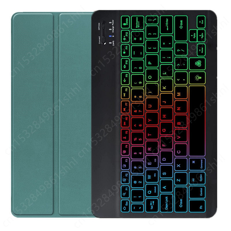 Rainbow Backlight Keyboard Case for Lenovo Tab M10 3rd Gen Tb328fu Tb328xu Case 10 1 Inch Russian Spanish Portuguese Keyboard. 