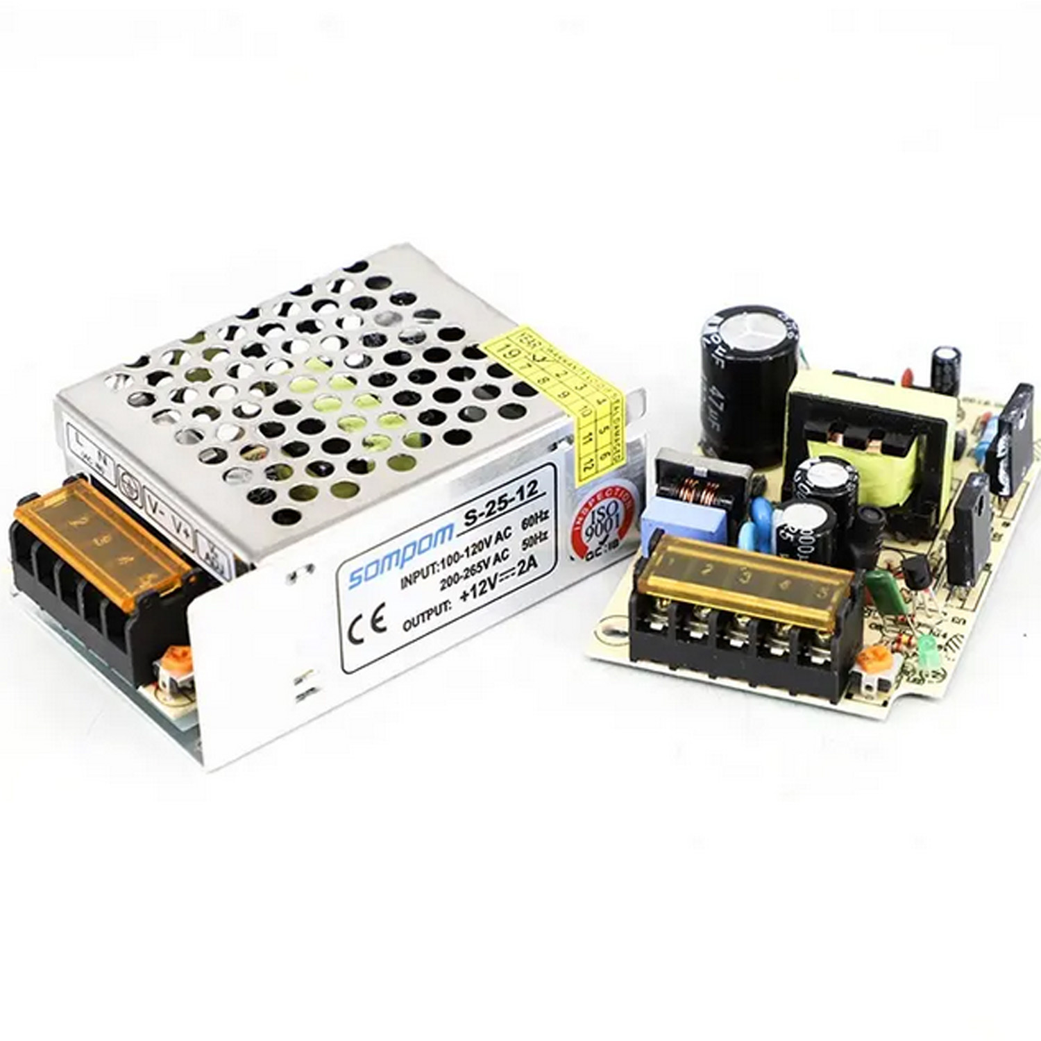 DC 12V 2A Switching Power Supply Indoor Aluminum Case LED Driver Transformer Converter Adapter SMPS single output12V 2A 25W power adapter. 