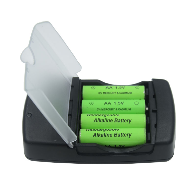 USB LR03 AA LR6 AAA LR61 AAAA Alkaline 1.5V Rechargeable Battery Smart Charger with Intelligent LED Indicator For Toy Camera. 