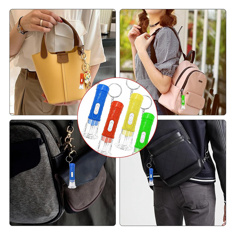 100 Pcs Mini Flashlight Keychain Bulk Mini Keychain. 