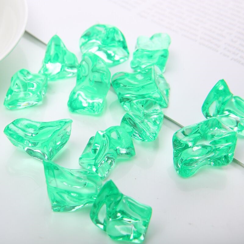 【Serendipity party】10 Pieces Colorful Crystal Ice Shape Irregular Stone Chessman Game Pieces For Games. 