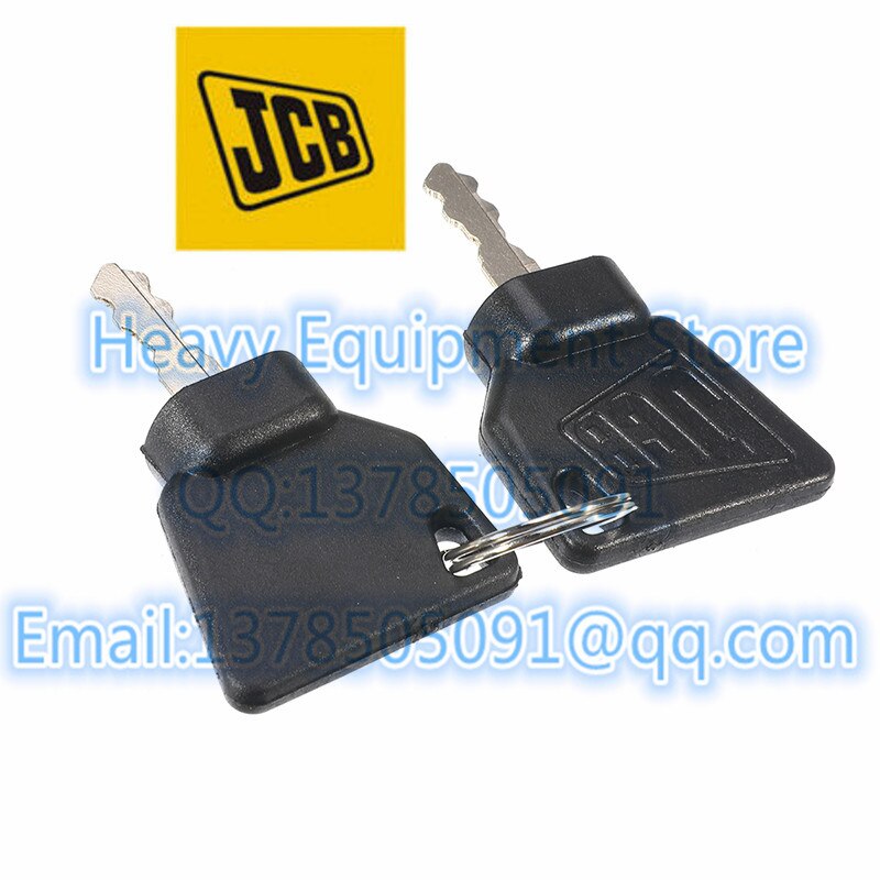 2 Pcs Ignition Start Key Switch Starter key For JCB 3CX Excavator JCB Bomag Excavator Key Most JCB Digger Replacement Parts. 