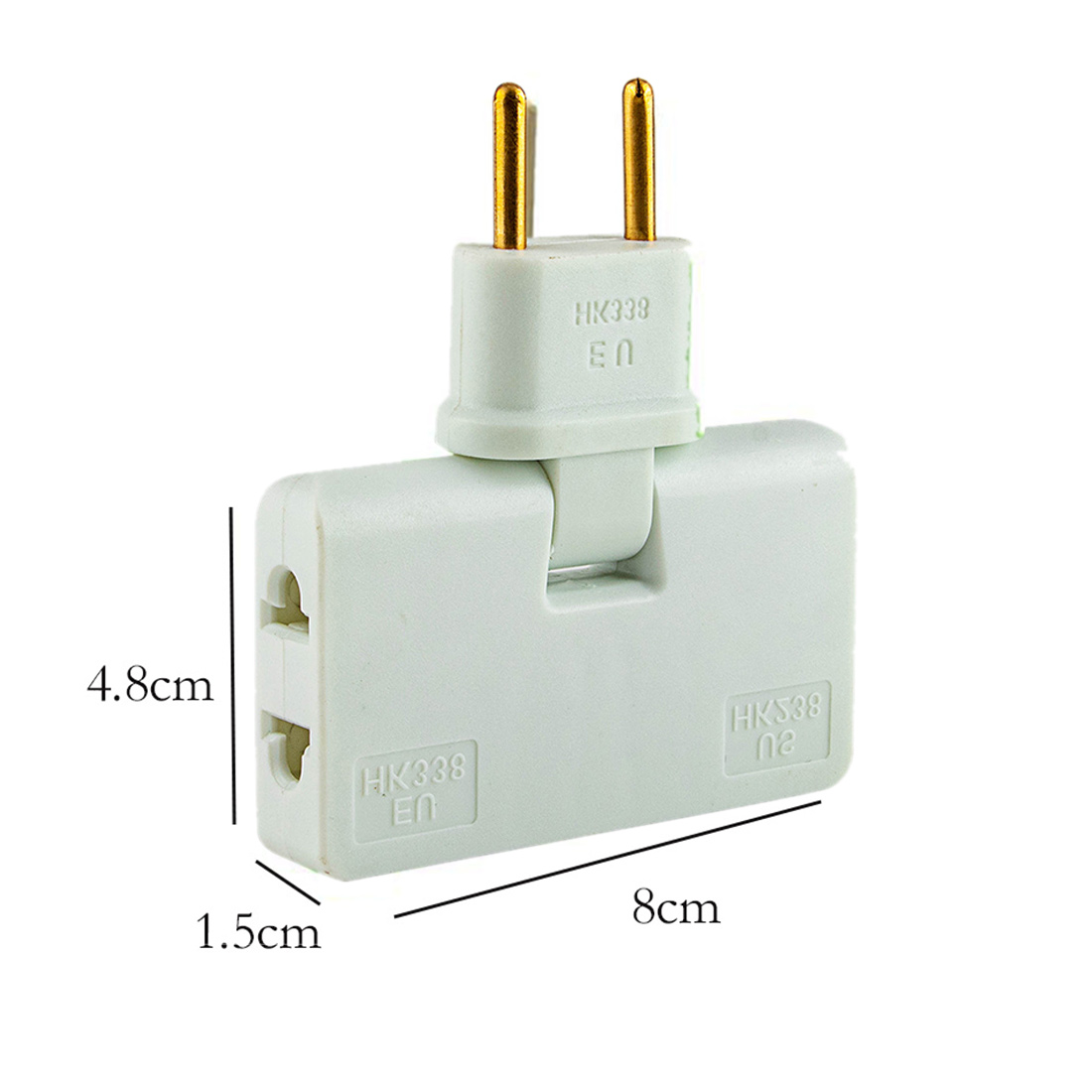 Rotate EU Plug Converter 3 in 1 Rotatable Outlet Extender 180 Degree Extension Plug Multi Plug Mini Outlet Adapter - multi plug. 