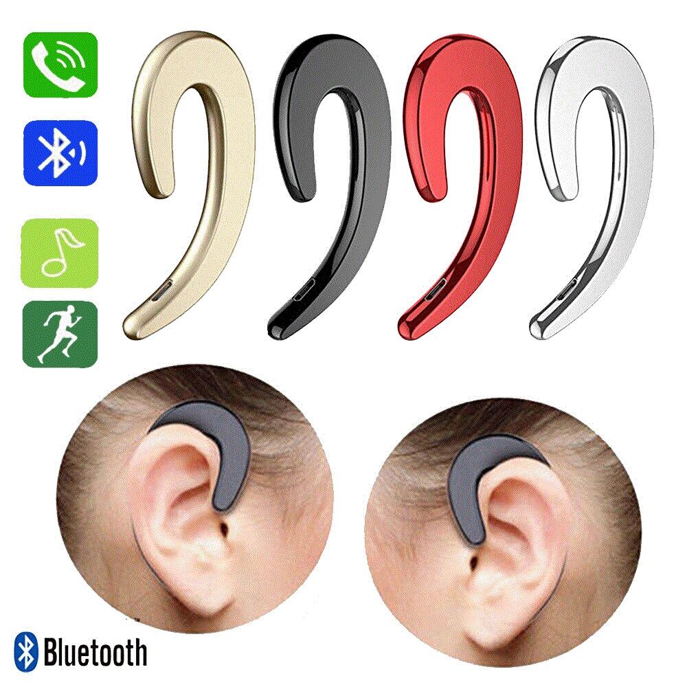 【original-Ready stock+FREE Shipping+COD】Y12 1Pc Wireless Bluetooth Bone Conduction Earhook with Mic Car Driver Earphone Noise Cancelling Headphones. 
